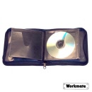 Workmate Zippered CD/DVD Storage Case 24 Capacity WMCD24