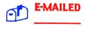 Xstamper® 2025 E-MAILED Red/Blue with Icon (5020250)